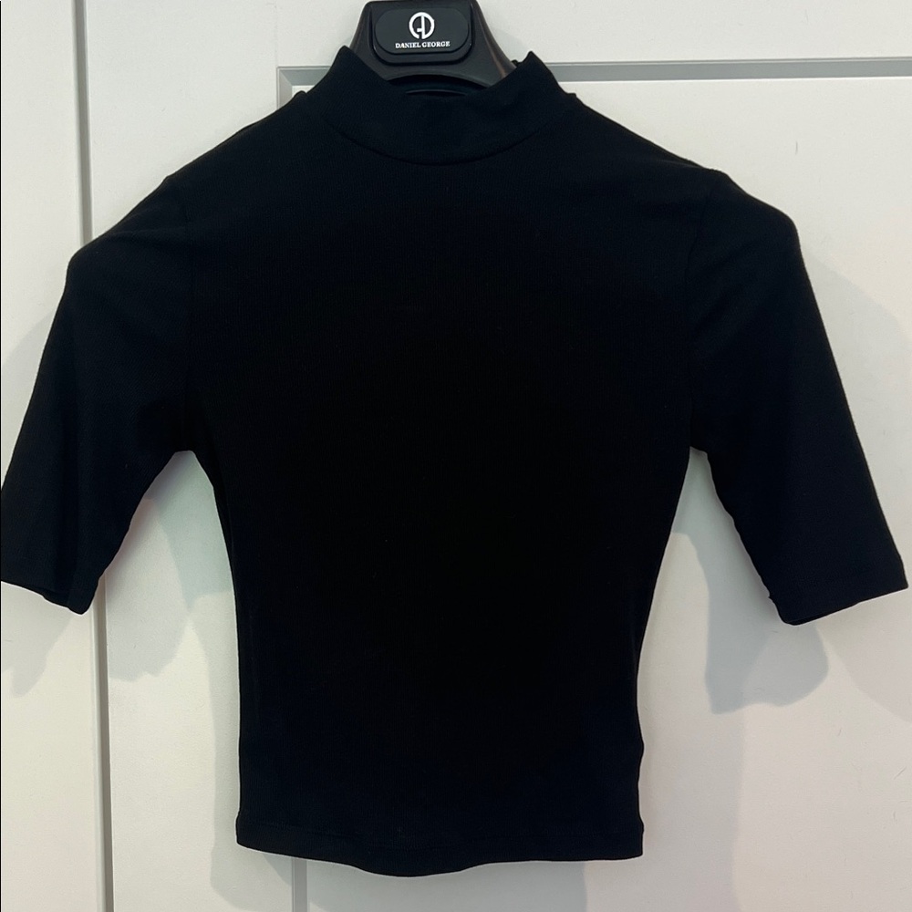 Express Black Mock Neck Top. Turtleneck